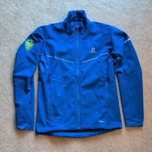 Salomon Blue Medium Performance Jacket
